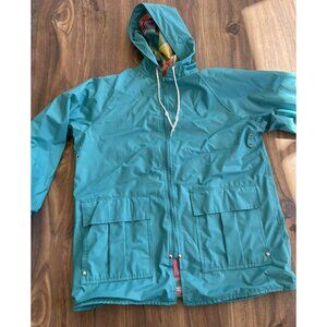 Vintage Misty Harbor Women's Raincoat Periwinkle Blue Size Small